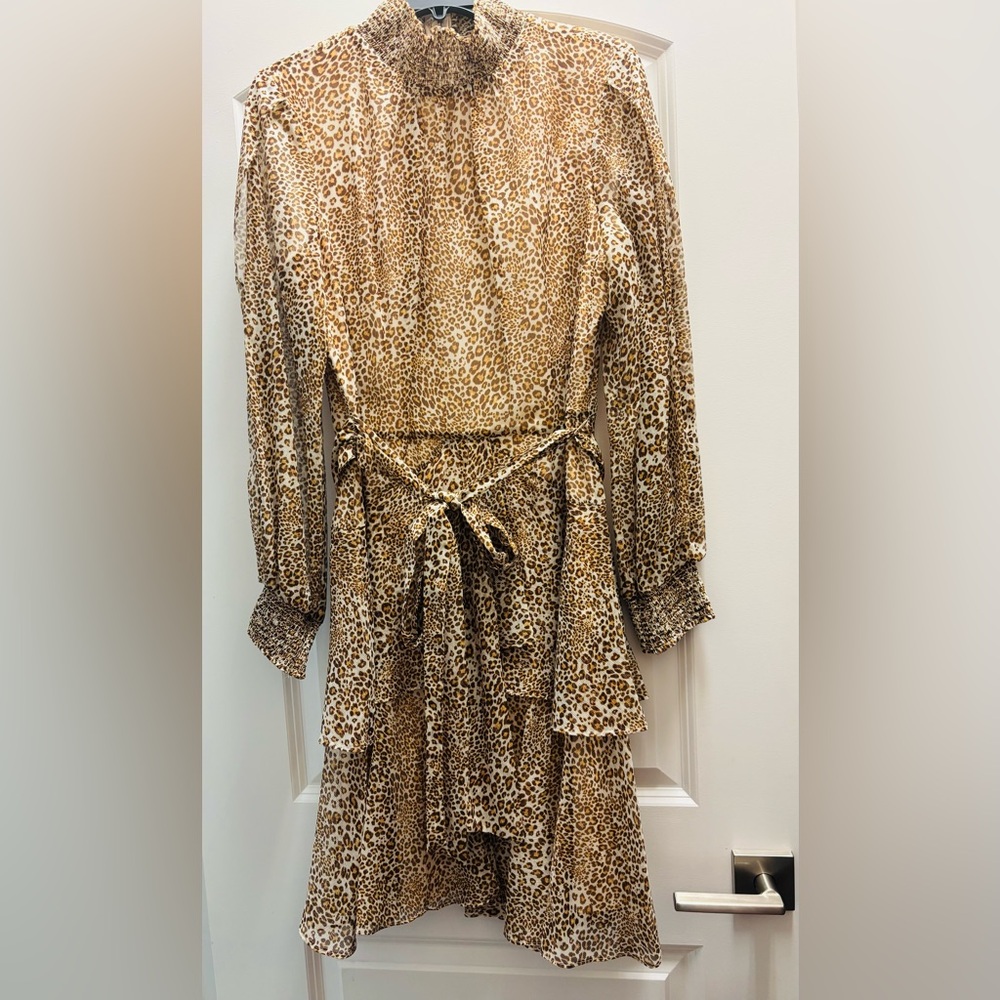 Alex Marie Brown Long Sleeve Dress